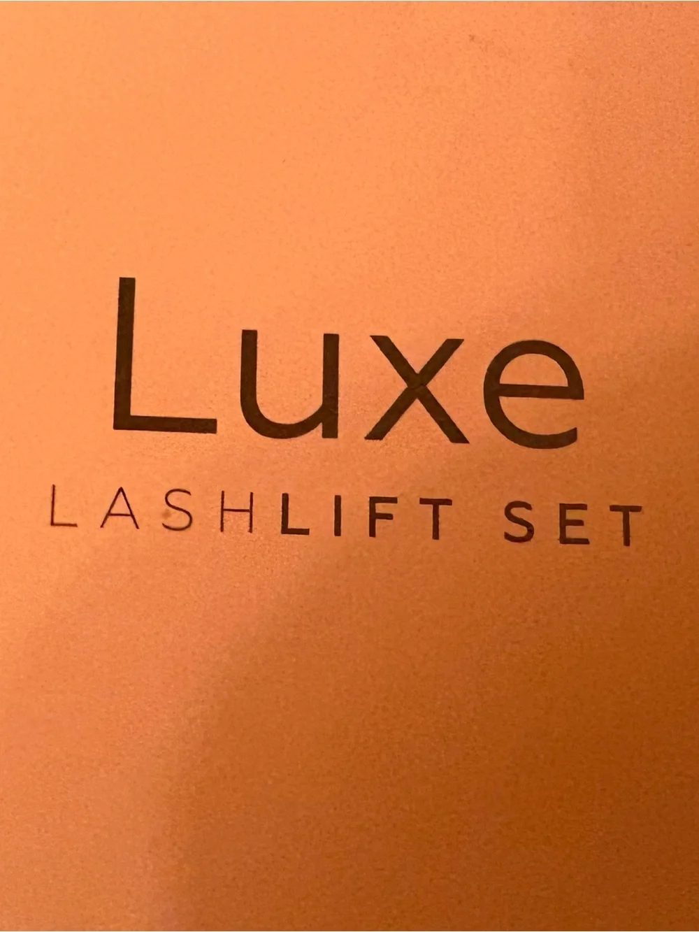 Luxe Lashlift Set Peach Pink Boxes